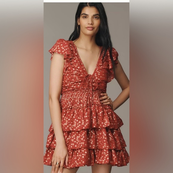 Anthropologie Dresses & Skirts - NWT ✨ By Anthropologie Short-Sleeve Ruffled Mini Dress